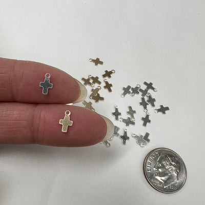 CH-13 Tiny Cross 4.5m Wide Charms (Pack of 6)
