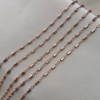 Tube Bar Chain By the Foot