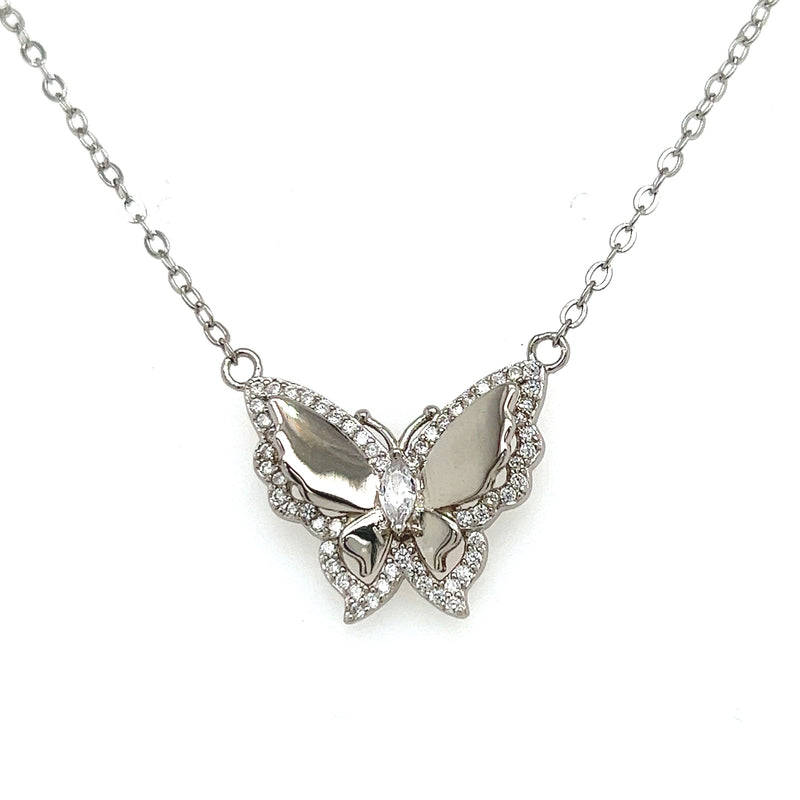 CZ Butterfly Necklace