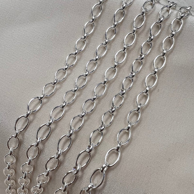 CX49: 4.5mm Oval Alternating Chain By the Foot