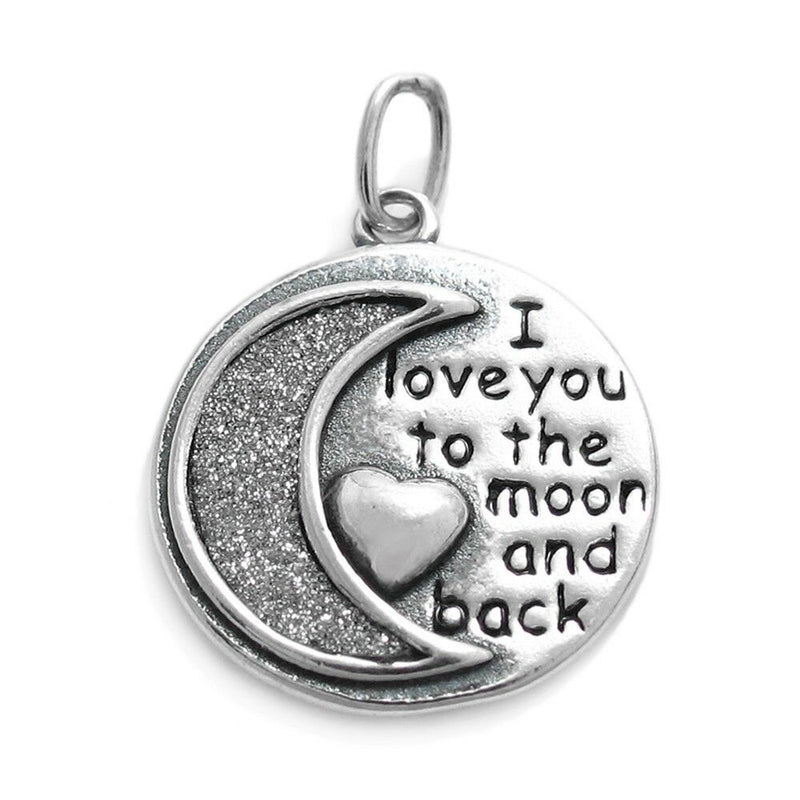 Love You To the Moon and Back Small Pendant