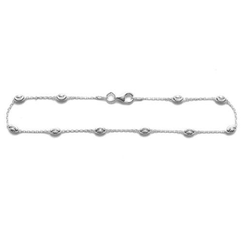 Anklet Laser Cut Rice Bead adjustable