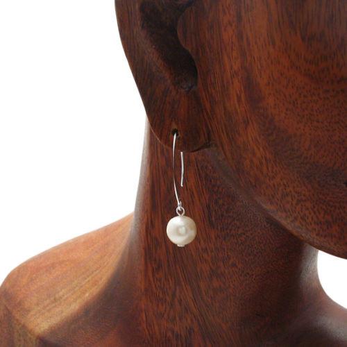 12mm Pearl on Long French Wire
