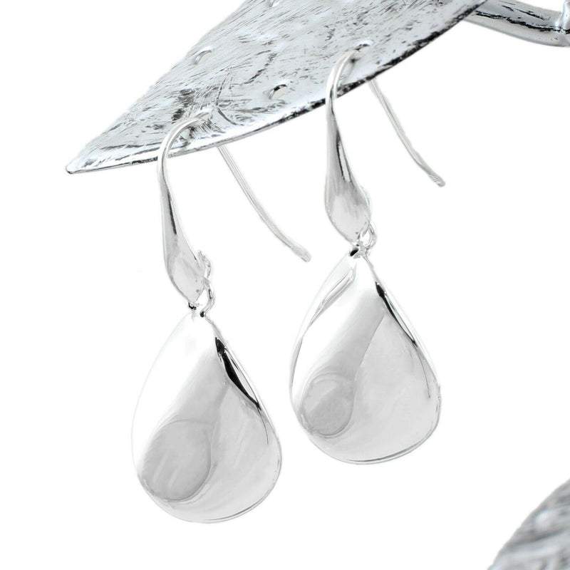 Bright Twisting Tear Drop Hanging Earrings