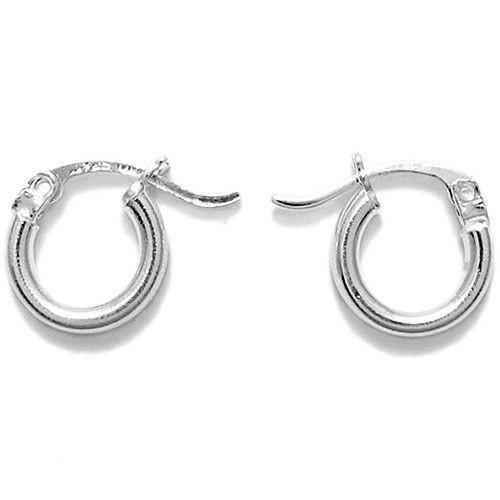 2mm Round Sterling Silver Hoops