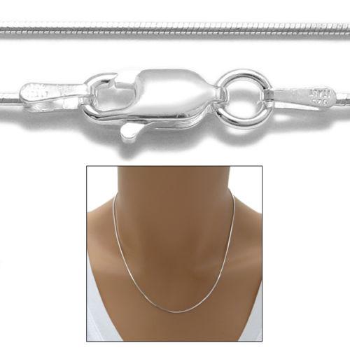 8 Sided Snake 035 Sterling Silver Chain