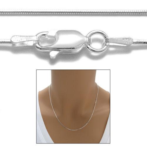 8 Sided Snake 025 Sterling Silver Chain